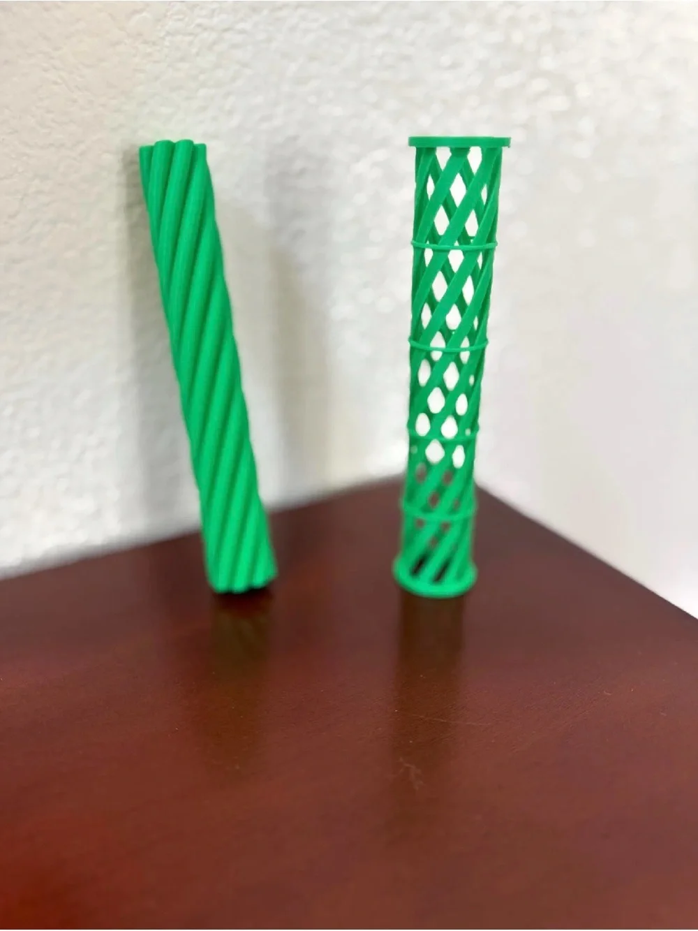 Green bamboo pass though fidget
